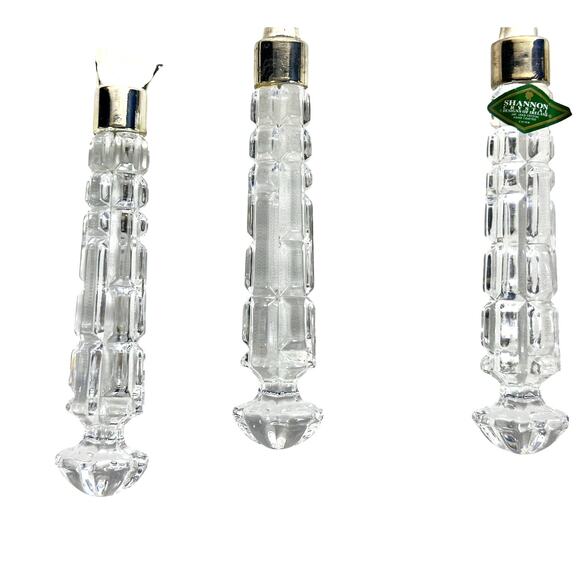 Shannon Crystal Designs of Ireland 5-PC Crystal and Silver Elegant Serving Set - Picture 5 of 11